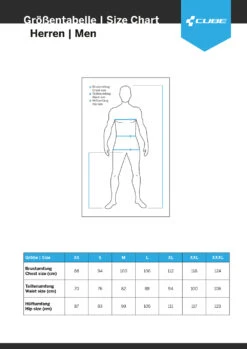 Cube ATX CMPT - Veste De Pluie -Magasin De Vélos Cube Groessentabelle HerrenqAVHX8GvZAkcC 1