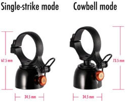 Cricket - Sonnette De Vélo Double Mode 10 Cricket - Sonnette De Vélo Double Mode -Magasin De Vélos Granite Cricket Dual Mode Fahrradklingel GBL01 01 3