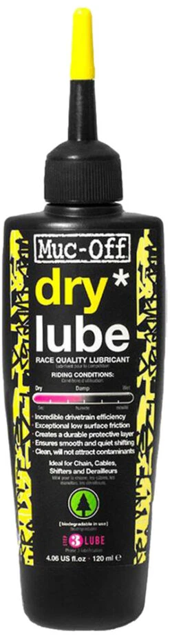Muc-Off Dry Lube Huile Pour Chaîne Sèche -Magasin De Vélos Muc Off Dry Lube 120ml 1