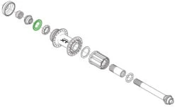 Shimano Bague D'étanchéité Pour Moyeu De Roue Arrière -Magasin De Vélos Shimano Dichtring fur Hinterradnabe Y26D10000 b