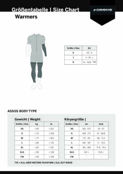 Assos RS TARGA - Jambières -Magasin De Vélos sizing assos warmers