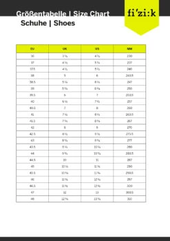 Fizik Terra Ergolace X2 - MTB Shoes -Magasin De Vélos sizing fizik