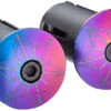 Supacaz Star Plugz Oil Slick Bouchons De Guidon -Magasin De Vélos supacaz BP 25 star plugz oil slick lenkerstopfen