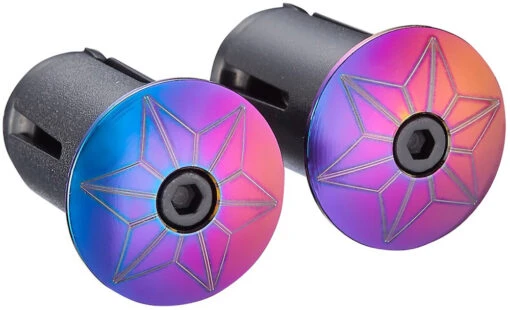 Supacaz Star Plugz Oil Slick Bouchons De Guidon